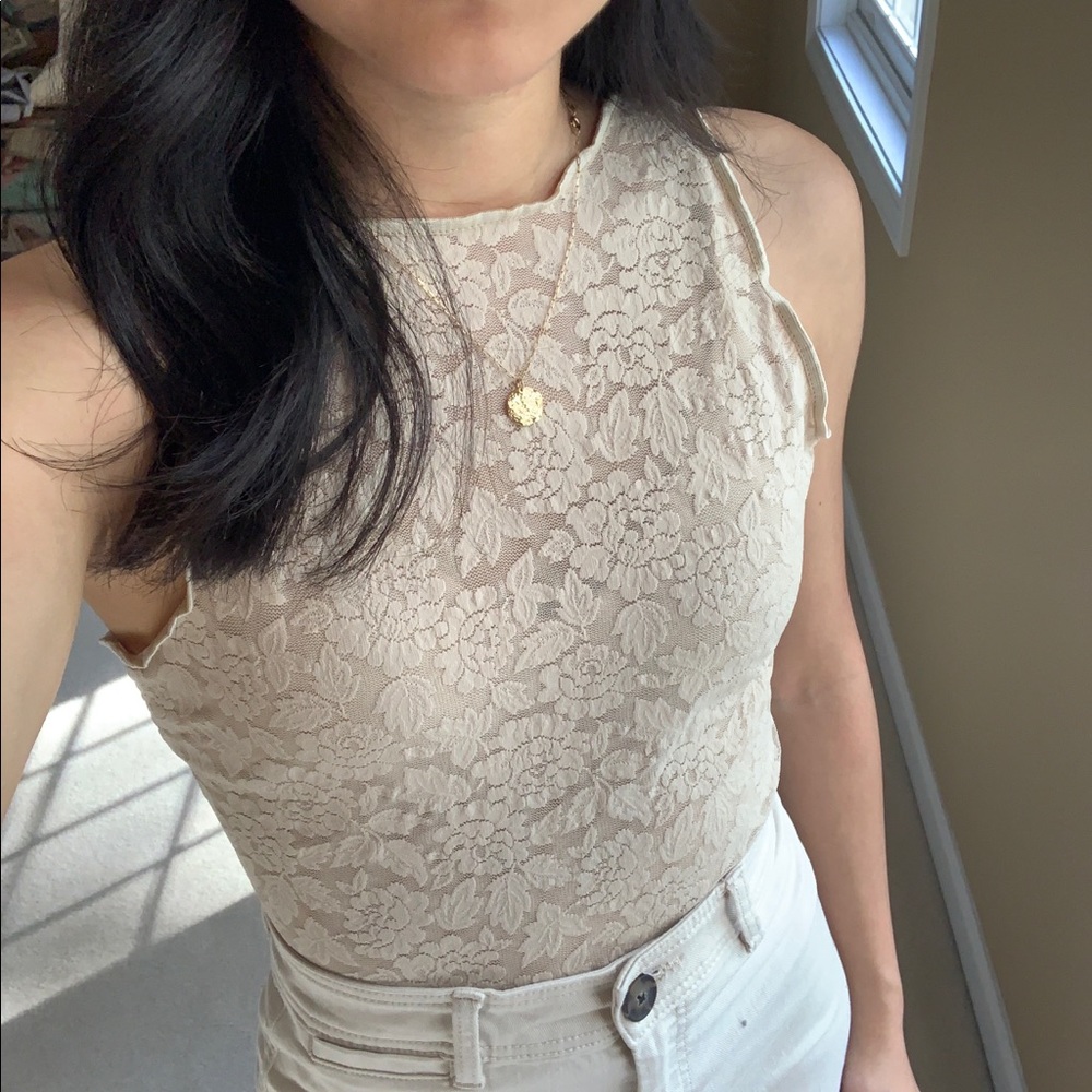 Ann Taylor Vintage lace bodysuit
